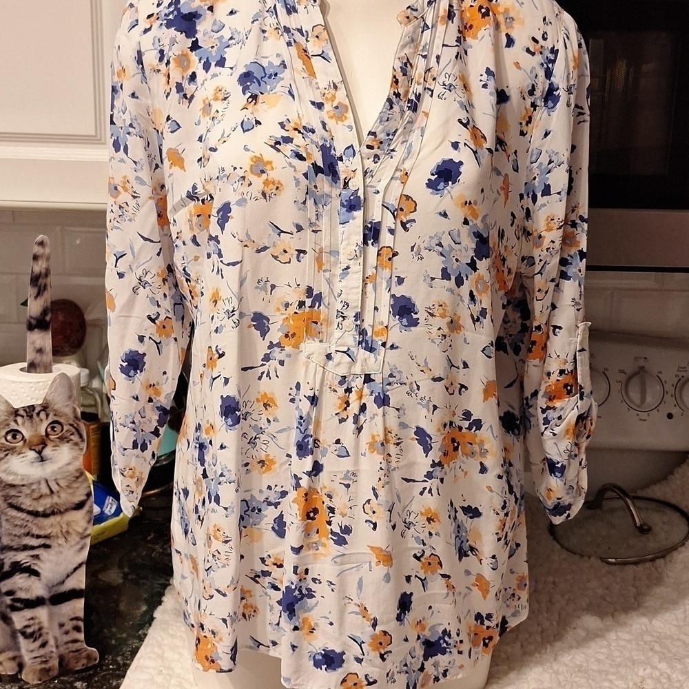 U women's Gap casual pullover 3/4 sleeve regular size top XL